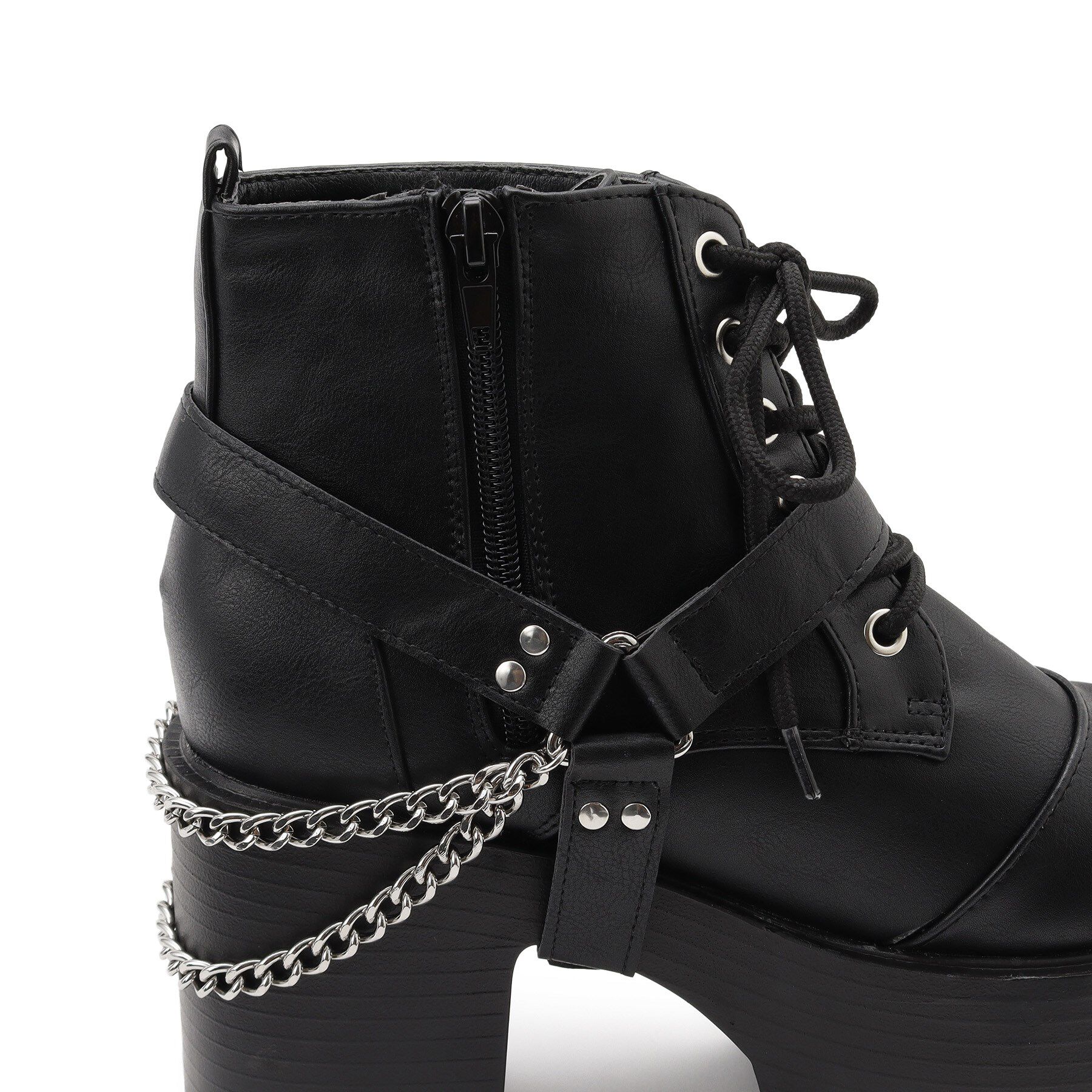 csT&P「ベルト取り外し可厚底ベルト付きブーツ」|ショートブーツ|