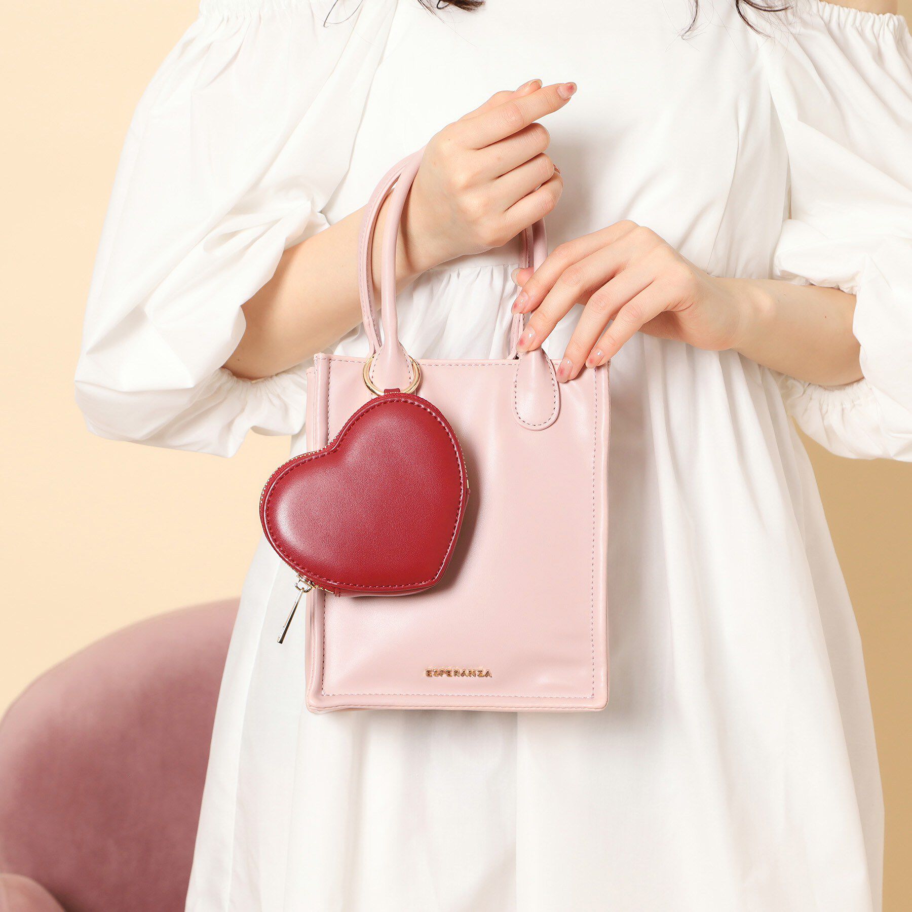 ESPERANZA「【VALENTINE Collection】ハートショルダーバッグ」|ショルダー・メッセンジャー|