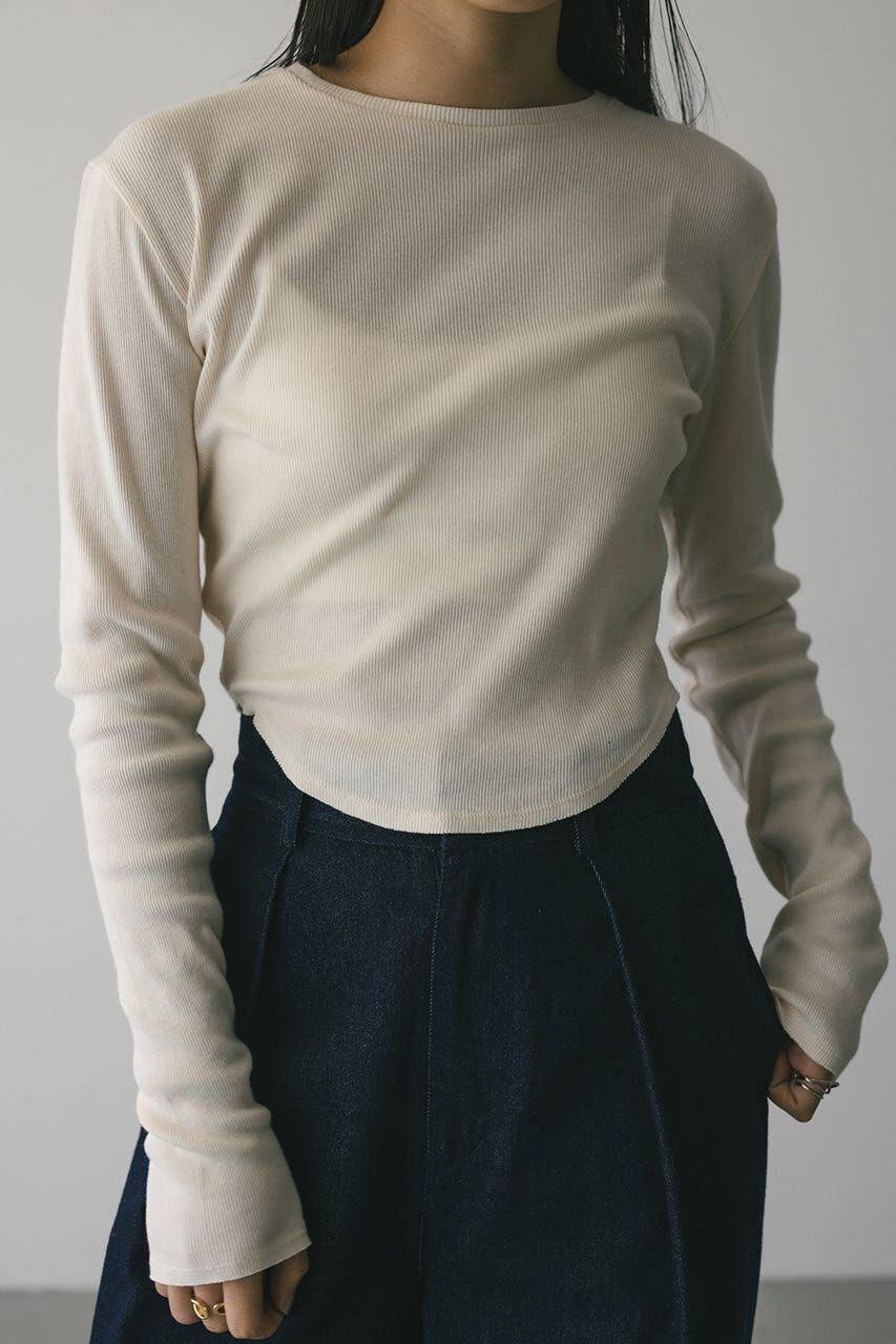 STYLEMIXER「ヘムラウンドリブトップ」|Tシャツ・カットソー|