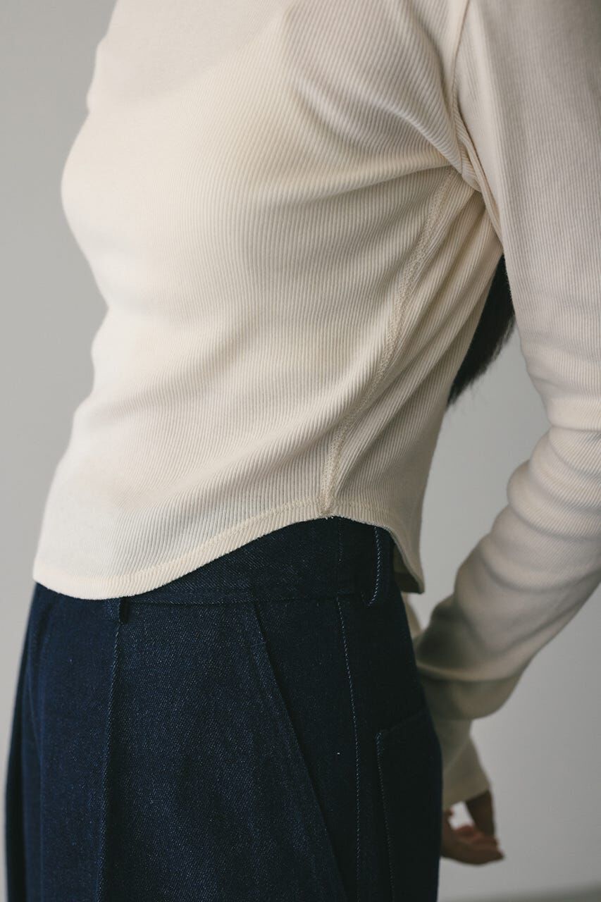 STYLEMIXER「ヘムラウンドリブトップ」|Tシャツ・カットソー|