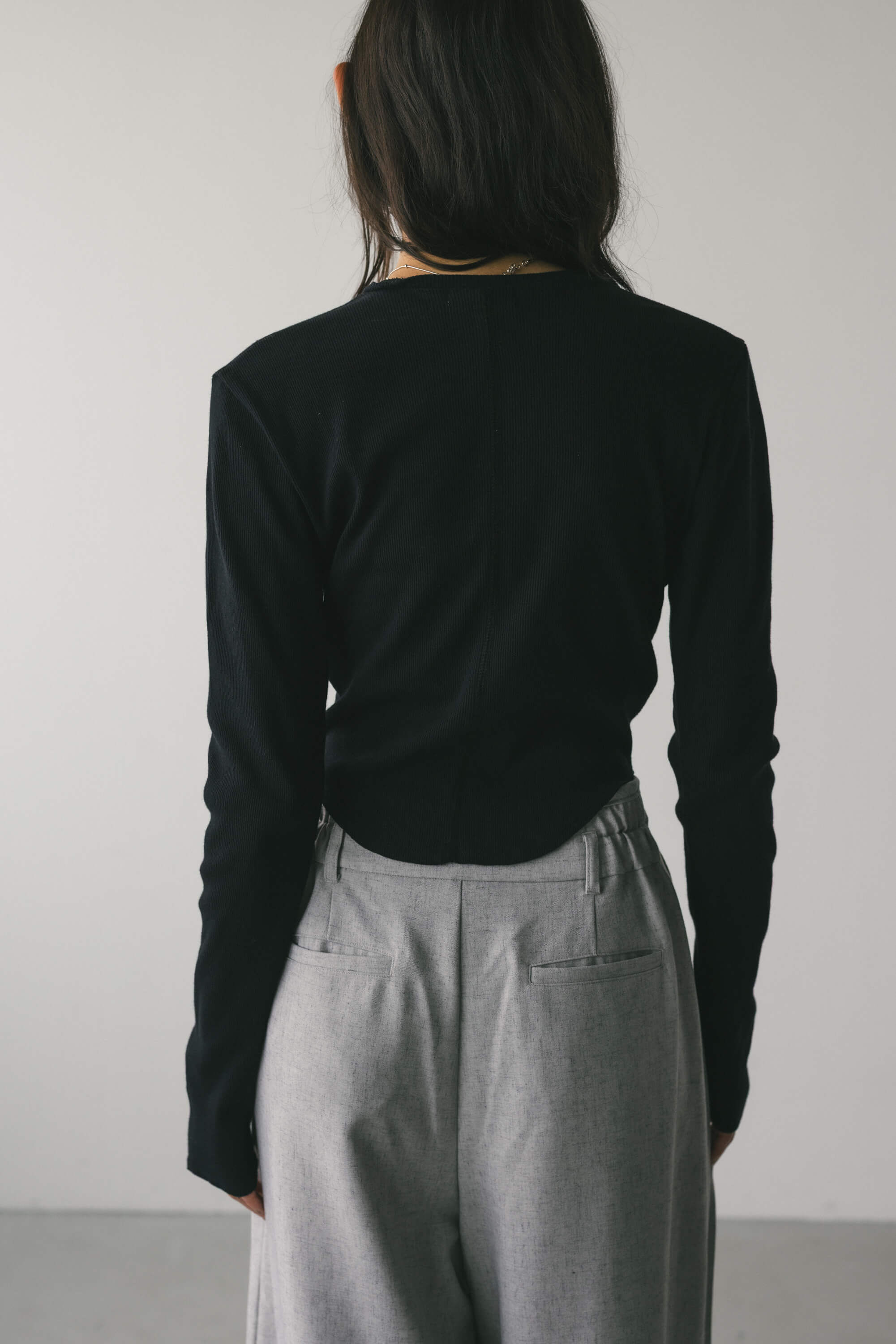 STYLEMIXER「ヘムラウンドリブトップ」|Tシャツ・カットソー|