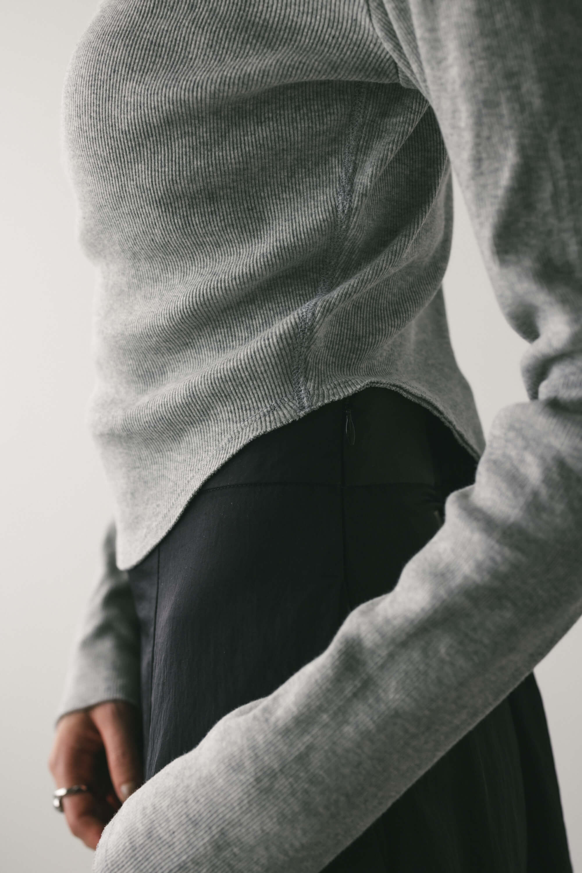 STYLEMIXER「ヘムラウンドリブトップ」|Tシャツ・カットソー|