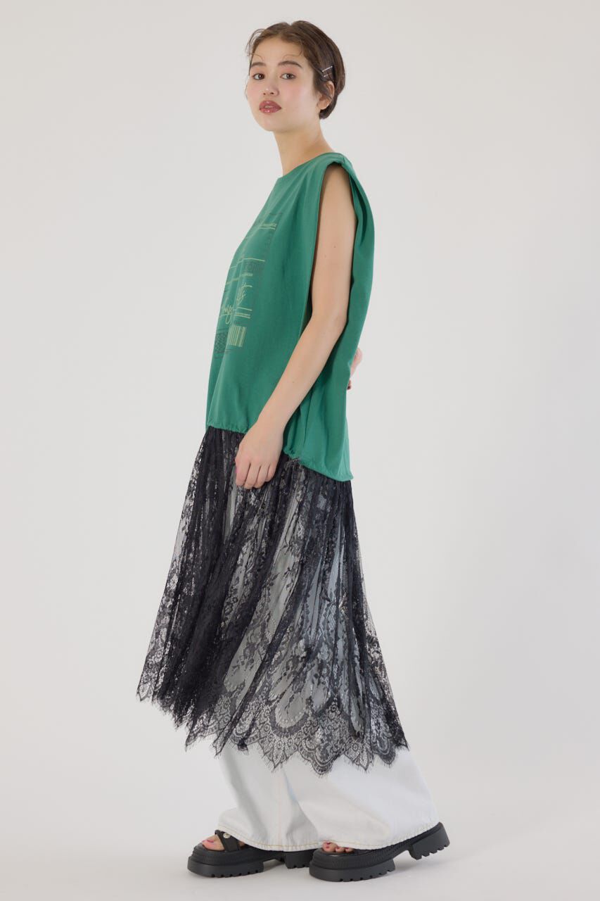 RODEO CROWNS「レースドッキングブラウジングワンピース」|ワンピース|