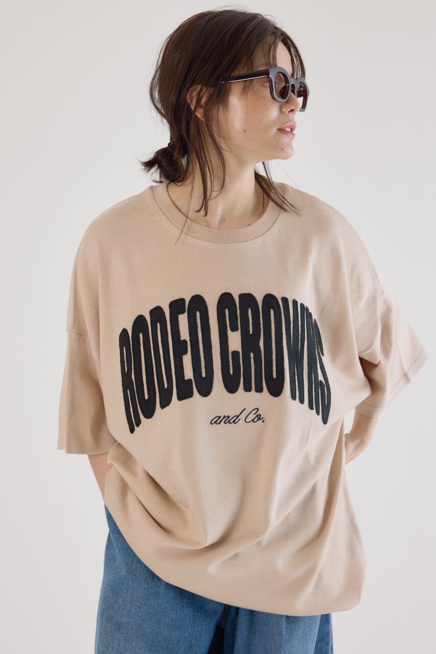 RODEO CROWNS「CURVE LOGOコンビニットワンピース」|ワンピース|