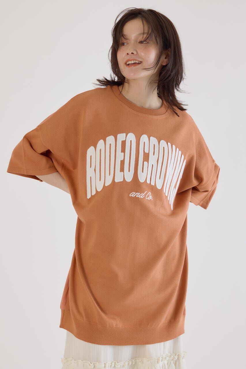 RODEO CROWNS「CURVE LOGOコンビニットワンピース」|ワンピース|