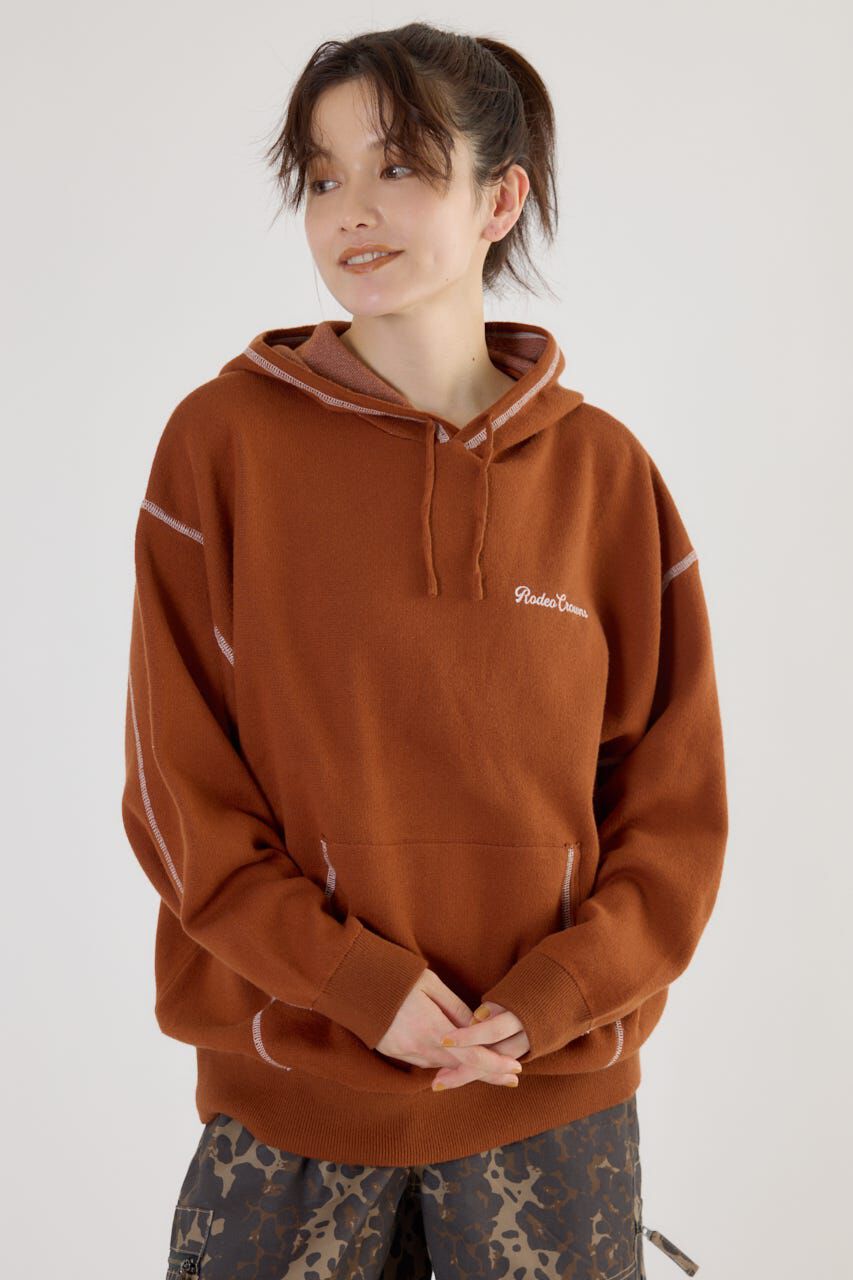 RODEO CROWNS「スウェットライクジャガードロゴフーディー」|パーカー|