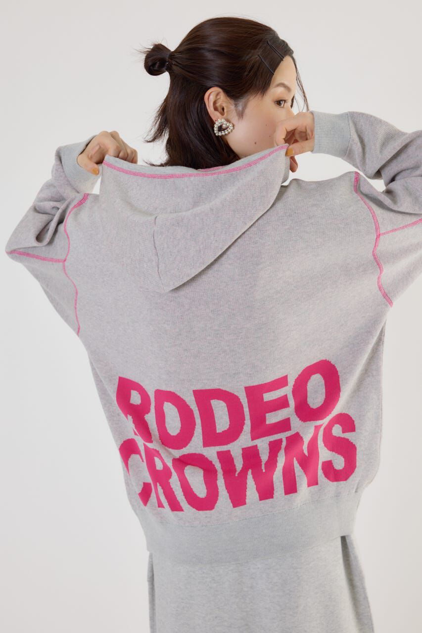 RODEO CROWNS「スウェットライクジャガードロゴフーディー」|パーカー|L/T.GRY1