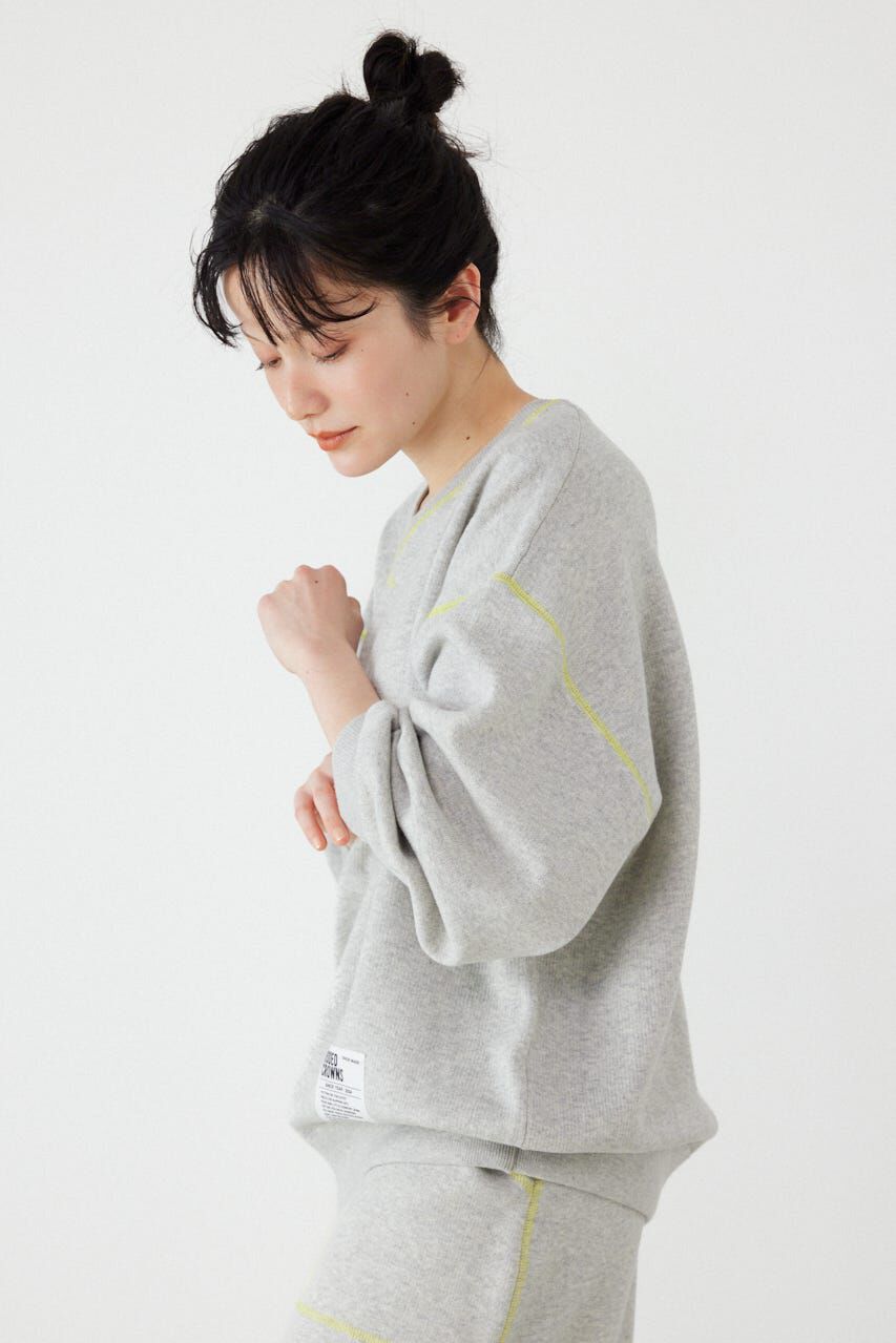 RODEO CROWNS「スウェットライク2wayネックニットトップス」|ニット・セーター|