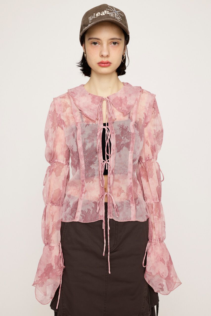 SLY「BLEEDING SHEER DUMPLING ブラウス」|シャツ・ブラウス|