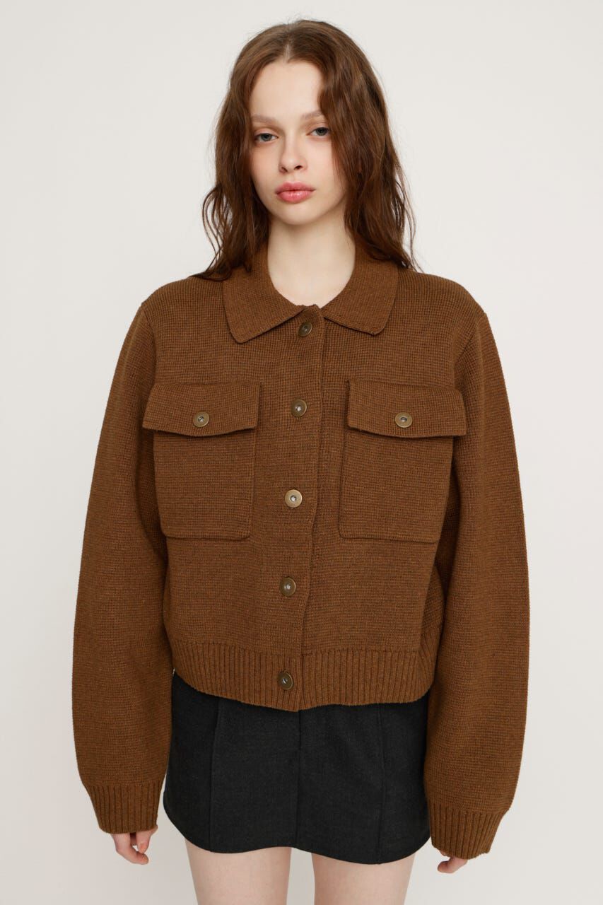 SLY「FRONT BUTTON KNIT カーディガン」|カーディガン|