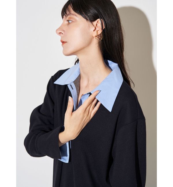 ELENDEEK「BICOLOR POLO OP」|ワンピース|