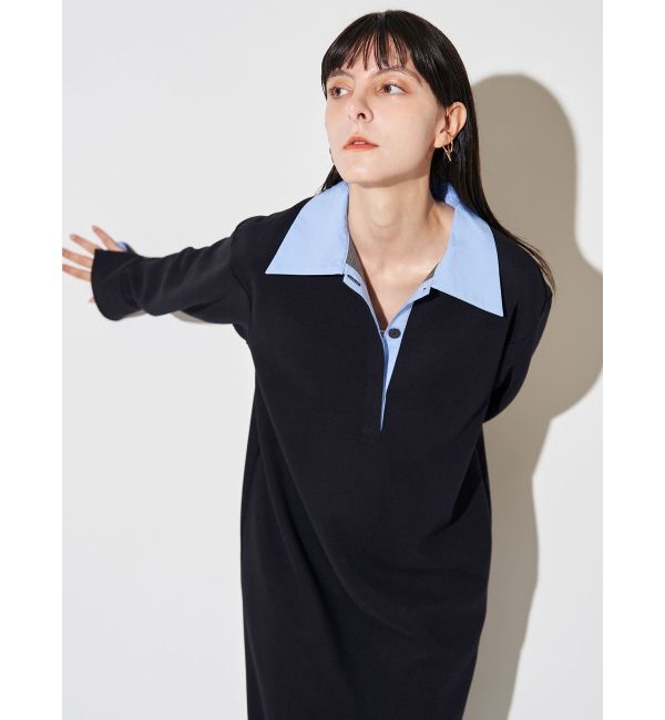 ELENDEEK「BICOLOR POLO OP」|ワンピース|