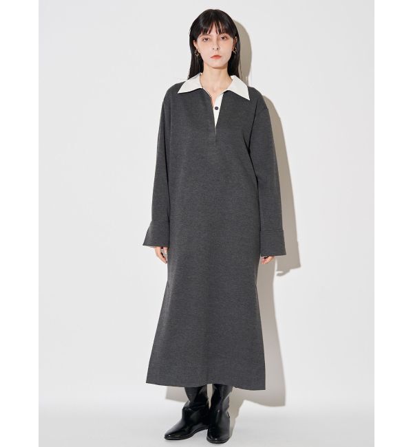 ELENDEEK「BICOLOR POLO OP」|ワンピース|