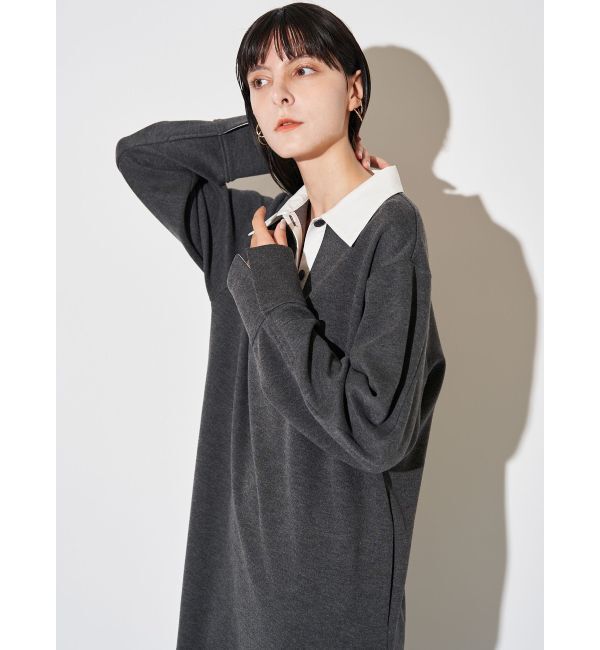 ELENDEEK「BICOLOR POLO OP」|ワンピース|