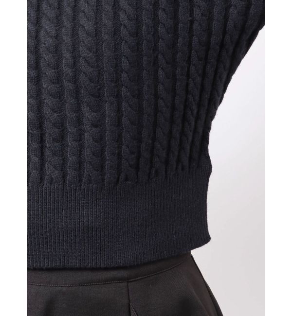 dazzlin「【20周年記念復刻！】ケーブルシャツドッキングニット」|ニット・セーター|