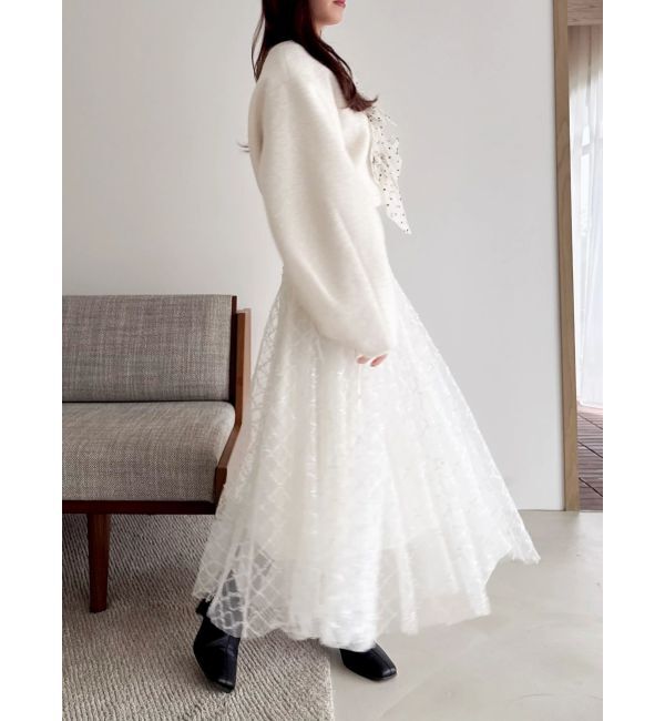 dazzlin「トリプルリボンショートブルゾン」|ブルゾン・スタジャン|