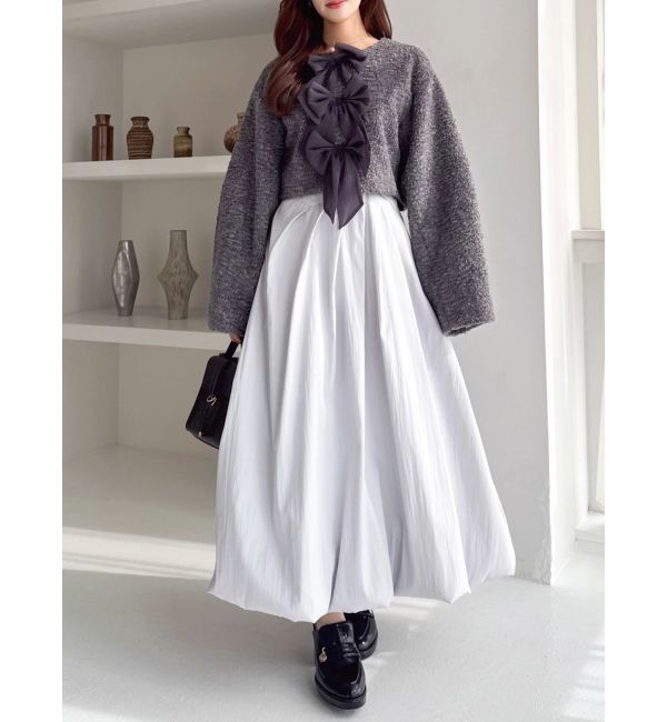 dazzlin「トリプルリボンショートブルゾン」|ブルゾン・スタジャン|