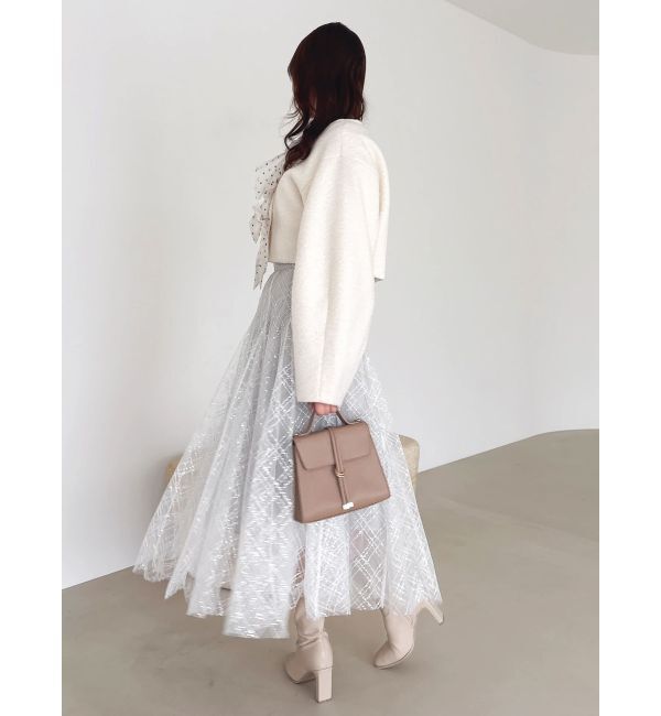 dazzlin「トリプルリボンショートブルゾン」|ブルゾン・スタジャン|