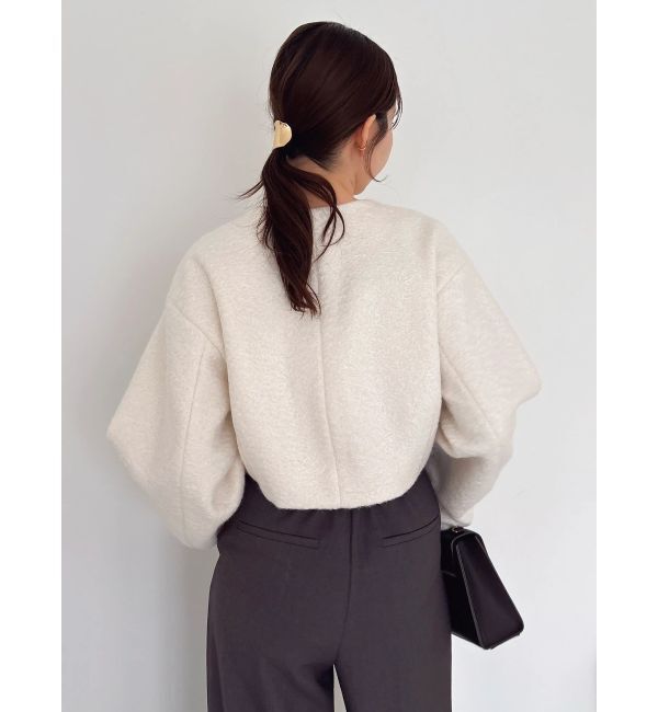 dazzlin「トリプルリボンショートブルゾン」|ブルゾン・スタジャン|