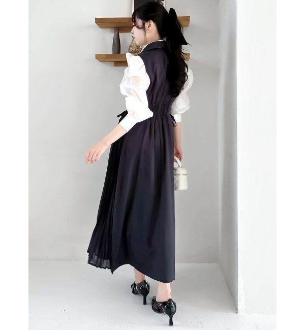 dazzlin「2WAYボウタイタックペプラムブラウスⅡ」|シャツ・ブラウス|