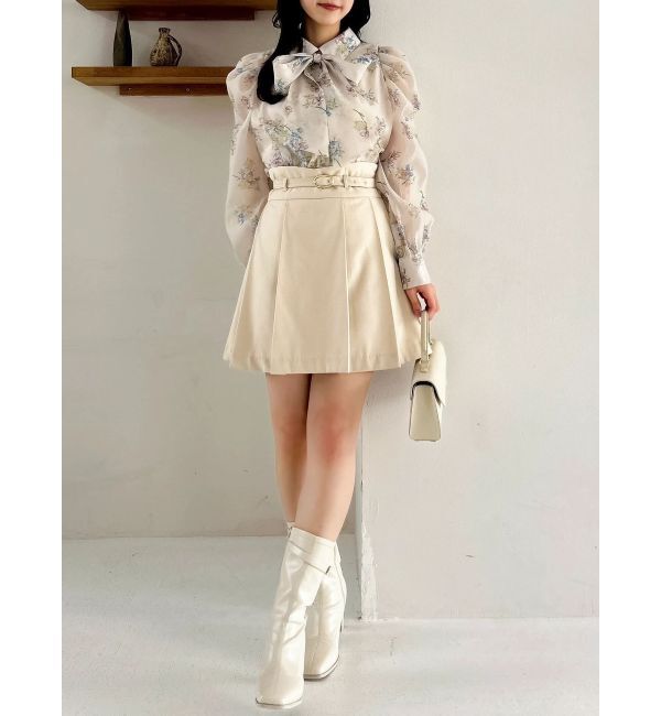 dazzlin「2WAYボウタイタックペプラムブラウスⅡ」|シャツ・ブラウス|