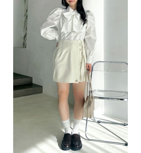 dazzlin「2WAYボウタイタックペプラムブラウスⅡ」|シャツ・ブラウス|