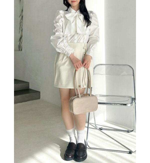 dazzlin「2WAYボウタイタックペプラムブラウスⅡ」|シャツ・ブラウス|