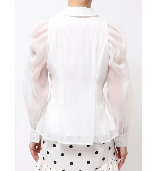 dazzlin「2WAYボウタイタックペプラムブラウスⅡ」|シャツ・ブラウス|