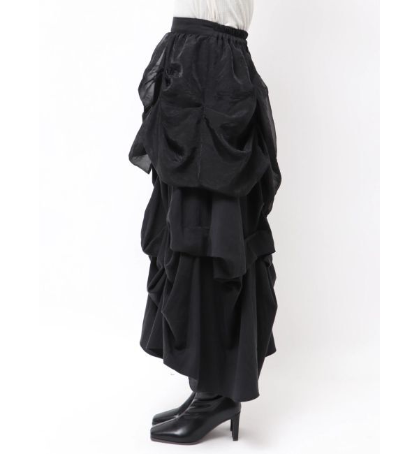 dazzlin「ランダムドレープタックスカート」|スカート|