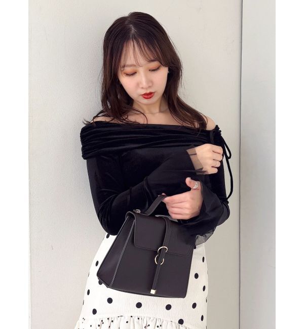 dazzlin「シアーベロアオフショルトップス」|Tシャツ・カットソー|