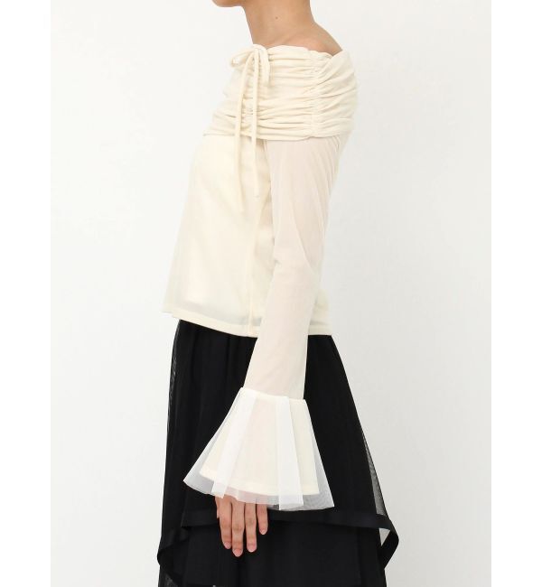 dazzlin「シアーベロアオフショルトップス」|Tシャツ・カットソー|