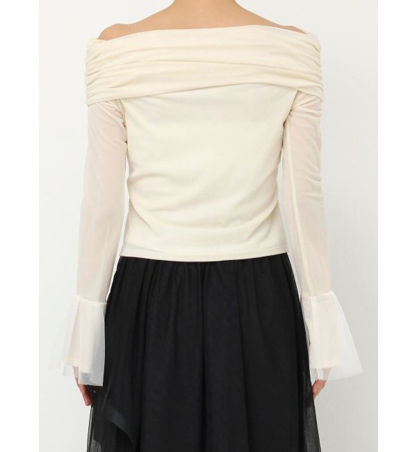 dazzlin「シアーベロアオフショルトップス」|Tシャツ・カットソー|