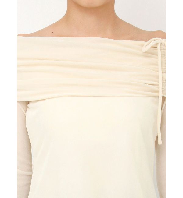 dazzlin「シアーベロアオフショルトップス」|Tシャツ・カットソー|