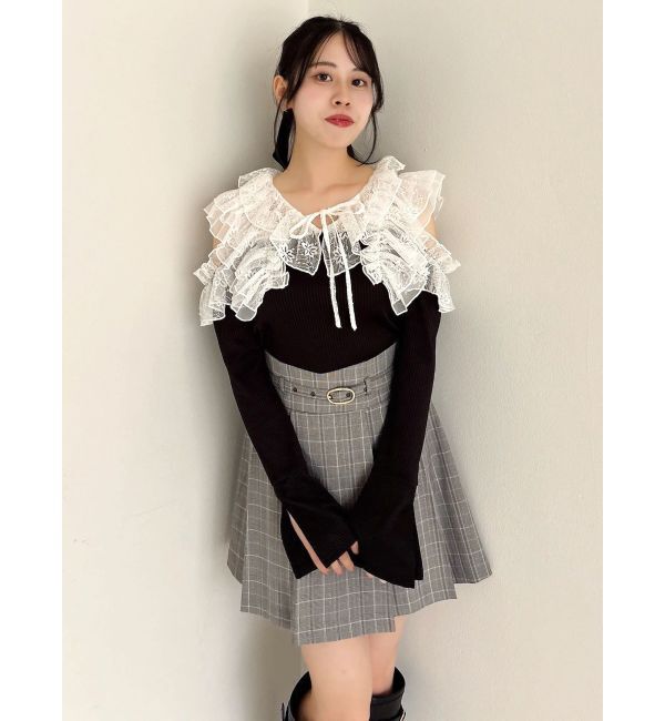 dazzlin「シアーラッフルカットトップス」|Tシャツ・カットソー|