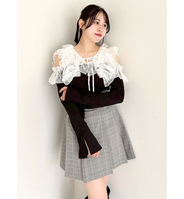 dazzlin「シアーラッフルカットトップス」|Tシャツ・カットソー|