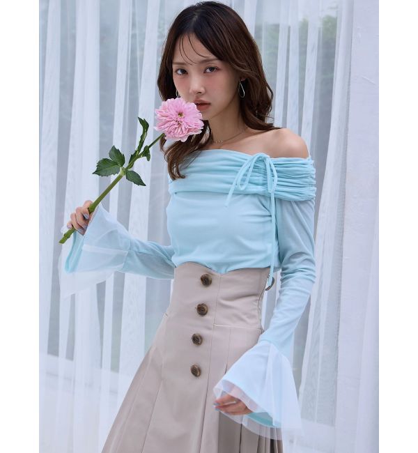 dazzlin「シアーベロアオフショルトップスⅡ」|Tシャツ・カットソー|