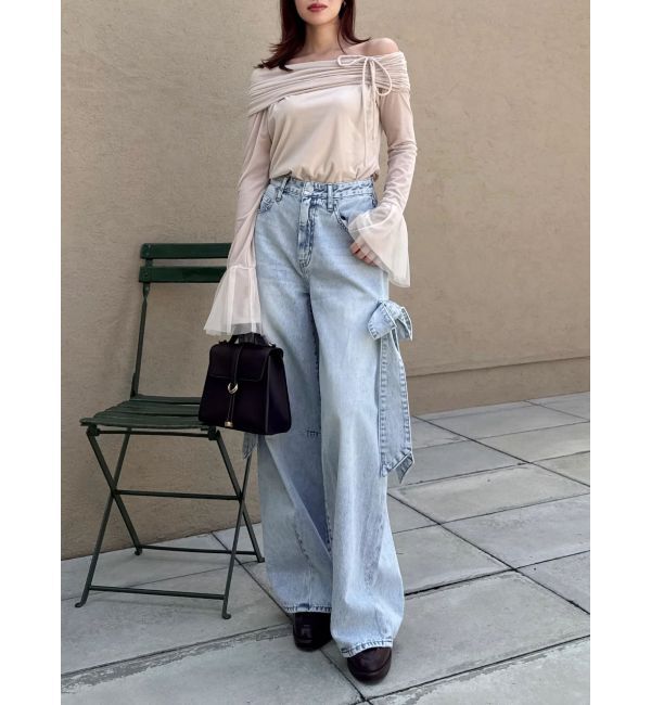 dazzlin「シアーベロアオフショルトップスⅡ」|Tシャツ・カットソー|