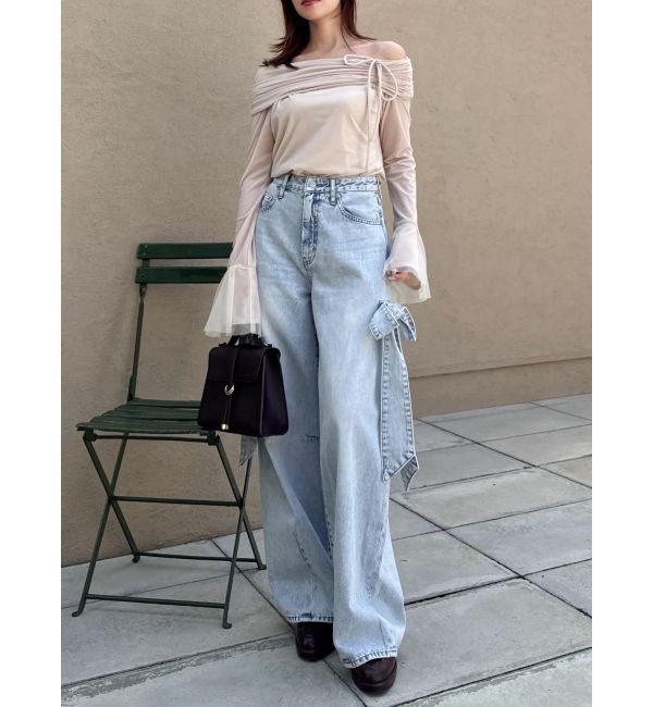 dazzlin「シアーベロアオフショルトップスⅡ」|Tシャツ・カットソー|