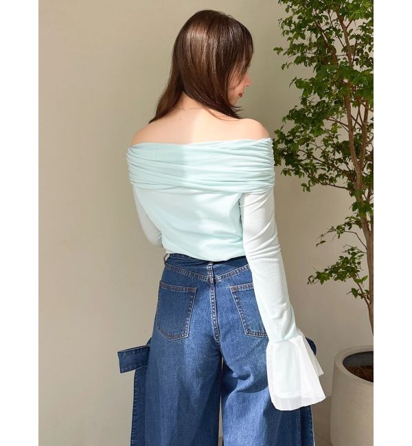 dazzlin「シアーベロアオフショルトップスⅡ」|Tシャツ・カットソー|
