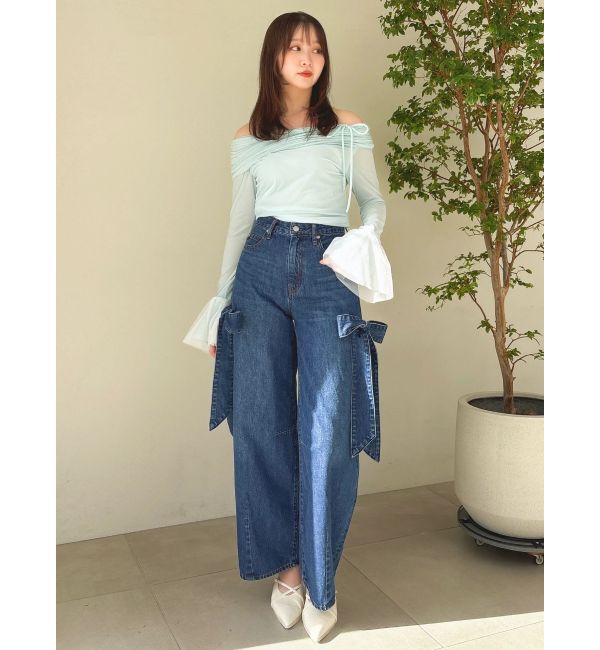 dazzlin「シアーベロアオフショルトップスⅡ」|Tシャツ・カットソー|