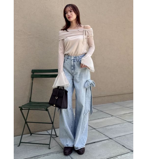 dazzlin「シアーベロアオフショルトップスⅡ」|Tシャツ・カットソー|