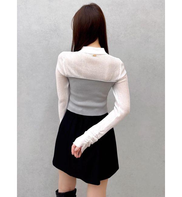 dazzlin「シアーレイヤードライクニットトップス」|ニット・セーター|