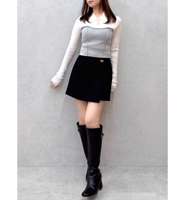 dazzlin「シアーレイヤードライクニットトップス」|ニット・セーター|