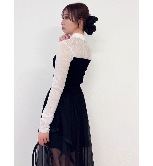 dazzlin「シアーレイヤードライクニットトップス」|ニット・セーター|