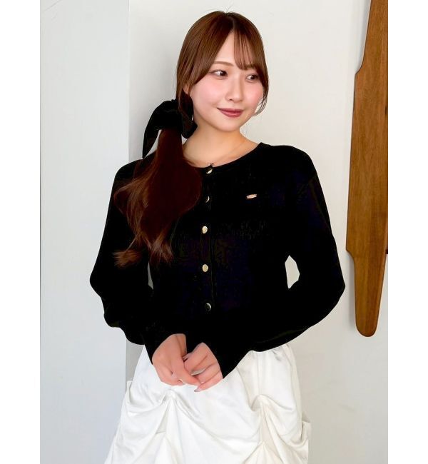 dazzlin「プレートシンプルカーディガン」|カーディガン|