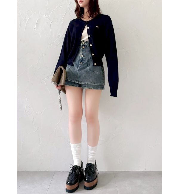 dazzlin「プレートシンプルカーディガン」|カーディガン|