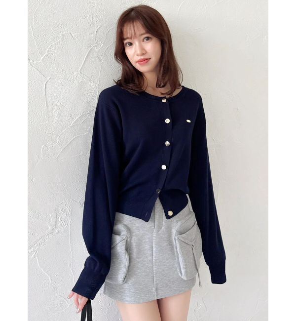 dazzlin「プレートシンプルカーディガン」|カーディガン|