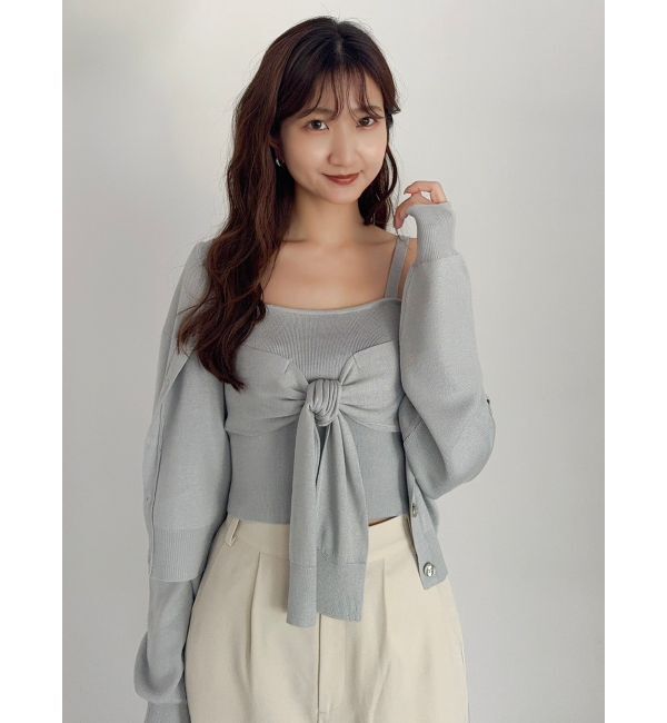 dazzlin「プレートシンプルカーディガン」|カーディガン|