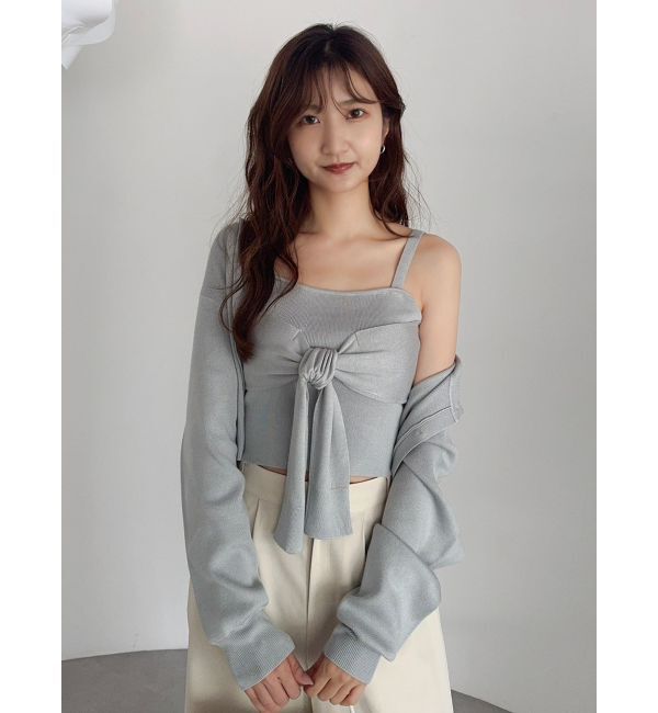 dazzlin「プレートシンプルカーディガン」|カーディガン|