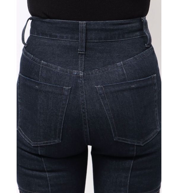 MERCURYDUO「レーストリミングカットアウトデニムパンツ」|デニム|